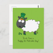 Sheep Irish Funny St. Patrick's Day Postkarte (Vorne/Hinten)