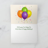 Sheep Joke Pun Birthday Card Karte (Innenseite)