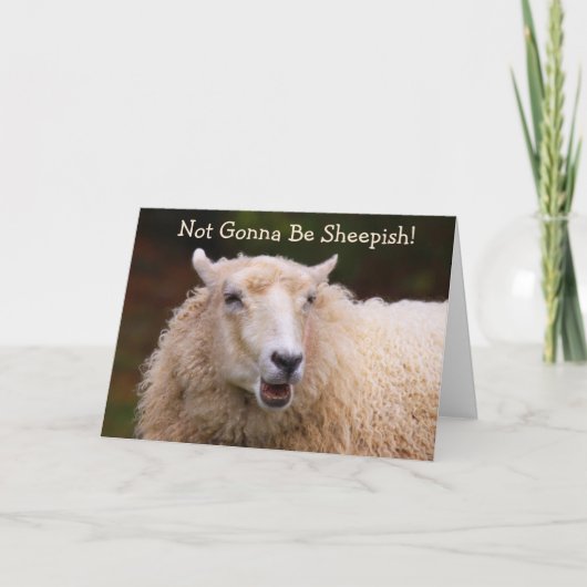 Sheep Joke Pun Birthday Card Karte (Vorderseite)