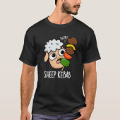 Sheep Kebab Funny Shish Kebab Pun Dark BG T-Shirt (Vorderseite)