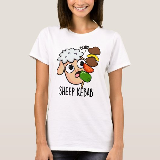 Sheep Kebab Funny Shish Kebab Pun T-Shirt (Vorderseite)