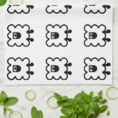 Sheep-Küchenleinen Geschirrtuch (Gefaltet)