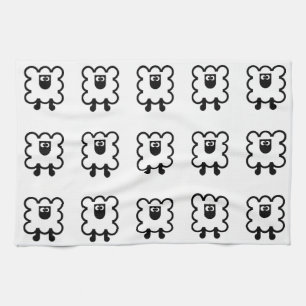 Sheep-Küchenleinen Geschirrtuch