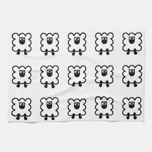 Sheep-Küchenleinen Geschirrtuch (Horizontal)