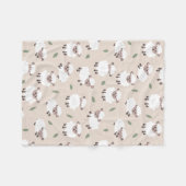 Sheep & Lamb Cute Gender Neutral Baby Nursery Fleecedecke (Vorderseite (Horizontal))