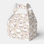 Sheep & Lamb Cute Hand Drawn Farm Animals Geschenkschachtel (Rückseite)