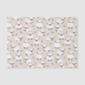 Sheep & Lamb Cute Hand Drawn Farm Animals Seidenpapier (Vorderseite)