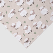 Sheep & Lamb Cute Hand Drawn Farm Animals Seidenpapier (Ausschnitt)