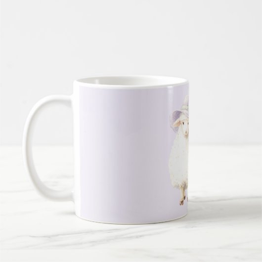 Sheep Lavender Hat Kaffeetasse (Links)