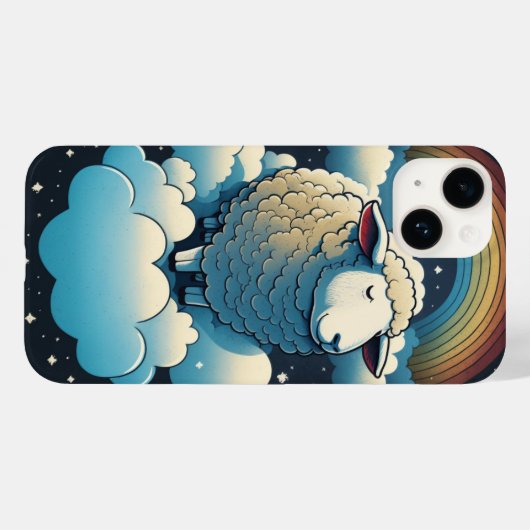 Sheep Life D-001 Case-Mate iPhone Hülle (Rückseite (Horizontal))