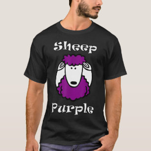 Sheep Lila Funny Animal Rock Music T-Shirt