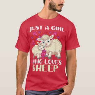 Sheep Lover Girls Women Farm Animal Bauer Lamm Er T-Shirt