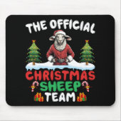 Sheep Lover Xmas Lights Christmas Tree Christmas S Mousepad (Vorne)