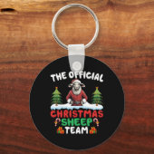 Sheep Lover Xmas Lights Christmas Tree Christmas S Schlüsselanhänger (Vorderseite)