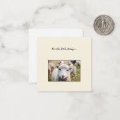 Sheep Mini Vielen Dank Note Card Mitteilungskarte (Vorderseite/Rückseite Beispiel)