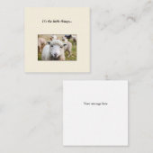 Sheep Mini Vielen Dank Note Card Mitteilungskarte (Vorne/Hinten)