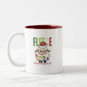 Sheep Niedliche Fleece Navidad Christmas Pun Tasse (Links)