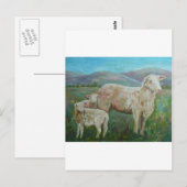 Sheep Painting Postkarte (Vorne/Hinten)