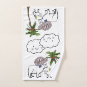 Sheep Palm Trees Bumblebee Badezimmer Handtuch Set (Handtuch)