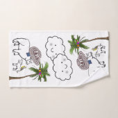 Sheep Palm Trees Bumblebee Badezimmer Handtuch Set (Handtuch)