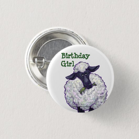 Sheep Party Center Button (Vorne & Hinten)