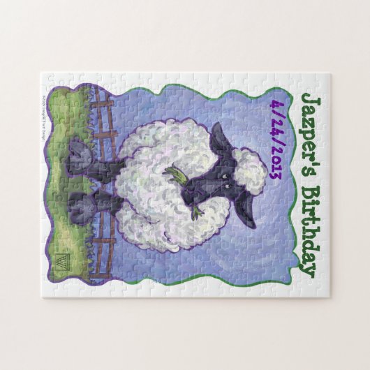 Sheep Party Center Puzzle (Horizontal)