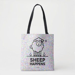SHEEP PASSIERT Funny All-Over-Print Tote Bag Tasche