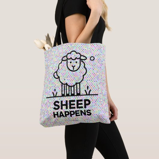 SHEEP PASSIERT Funny All-Over-Print Tote Bag Tasche (Von Nahem)