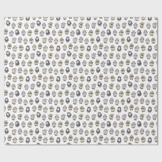 Sheep Pattern Geschenkpapier (Flach)