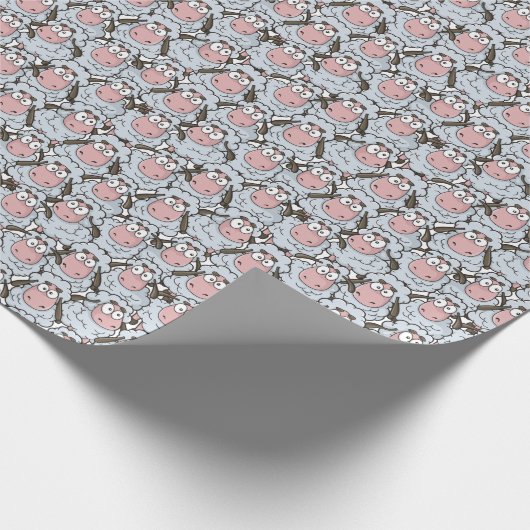 Sheep Pattern Geschenkpapier (Ecke)