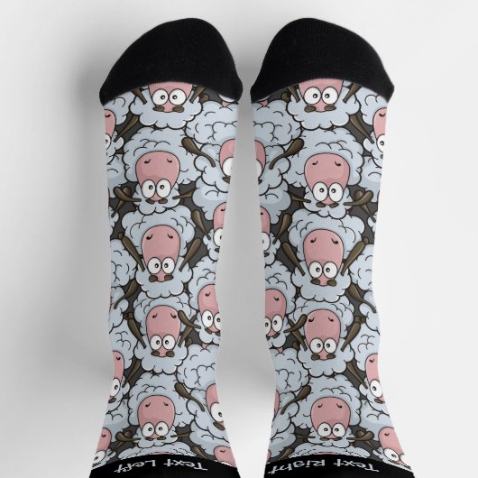 Sheep Pattern Socks Socken (Oben)