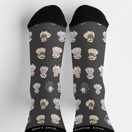 Sheep Pattern Socks Socken (Oben)