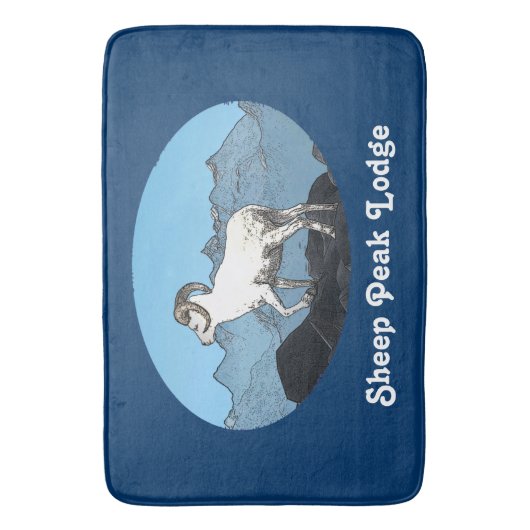 Sheep Peak Lodge Badematte (Vorderseite Vertikal)