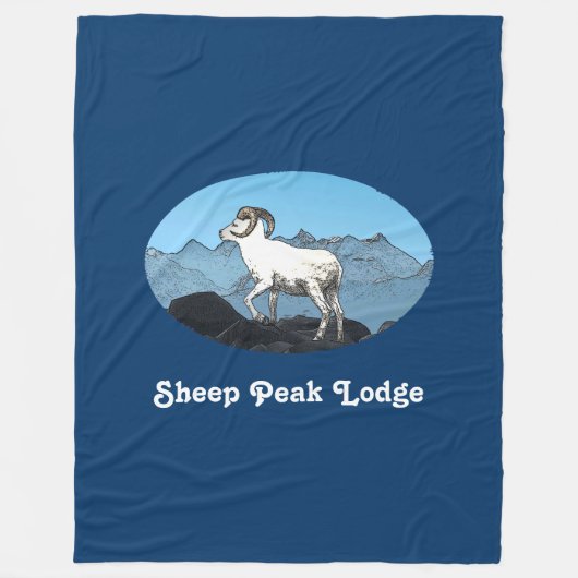 Sheep Peak Lodge Fleecedecke (Vorderseite)
