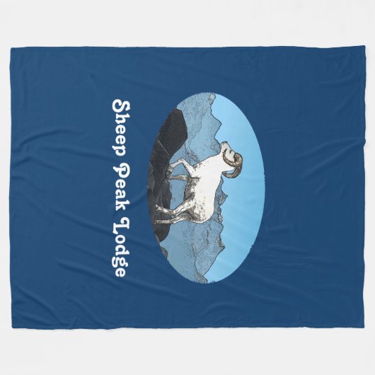 Sheep Peak Lodge Fleecedecke (Vorderseite (Horizontal))