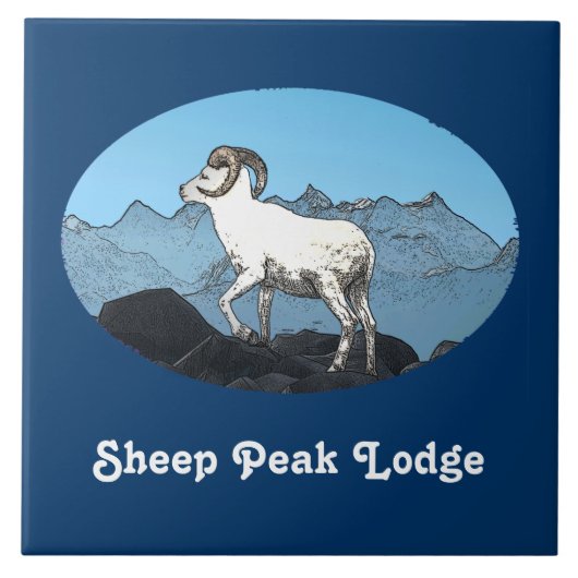 Sheep Peak Lodge Fliese (Vorderseite)