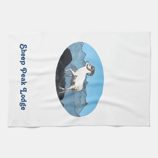 Sheep Peak Lodge Geschirrtuch (Horizontal)