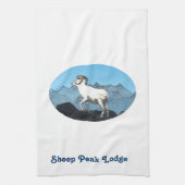 Sheep Peak Lodge Geschirrtuch (Vertikal)
