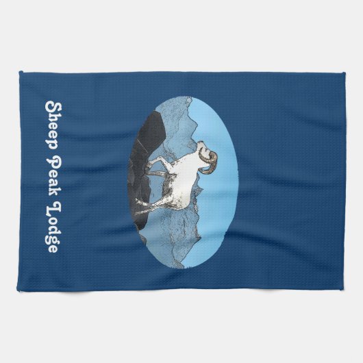 Sheep Peak Lodge Geschirrtuch (Horizontal)