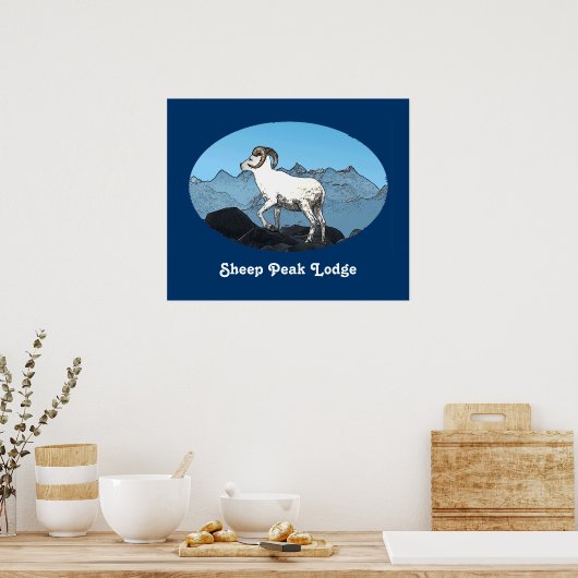 Sheep Peak Lodge Poster (Küche)