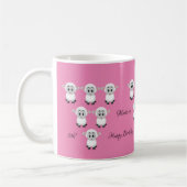Sheep Pink Happy Geburtstag 5. Tasse (Links)