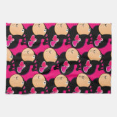 Sheep Pink Hearts Küche Handtuch (Horizontal)