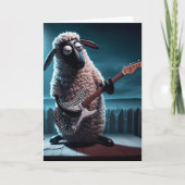 Sheep Playing Gitarre Karte (Vorderseite)