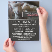 Sheep Portrait, Bauer & Butcher Werbung Flyer (Hand)