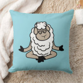 Sheep Relaxed Peaceful Yoga Lotus Meditation Calm  Kissen (Decke)