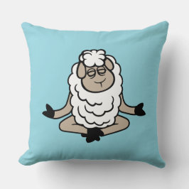 Sheep Relaxed Peaceful Yoga Lotus Meditation Calm Kissen