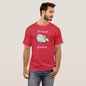 Sheep Says Baaa Humbug - Weihnachts-T - Shirt (Vorne ganz)