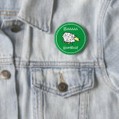 Sheep Says Baaa Humbug - Weihnachtsknopf Button (Beispiel)