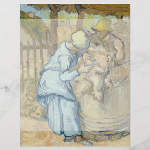Sheep Shearer after Millet by Vincent Van Gogh Flyer