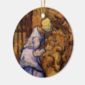 Sheep Sherzers (nach Millet) von Vincent van Gogh Keramik Ornament (Links)